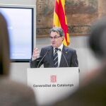 Mas, durante la reciente presentación de las bases para la futura Hacienda propia de la Generalitat