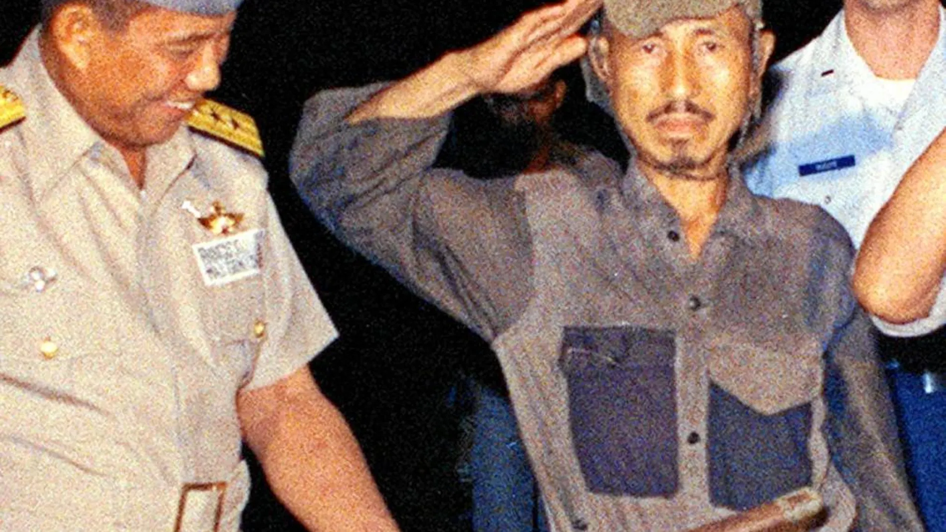 Hiroo Onoda durante su entrega en 1974