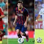 Ribery, Messi y Cristiano