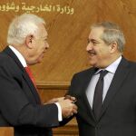 José Manuel García-Margallo con su homólogo jordano, Nasser Judeh