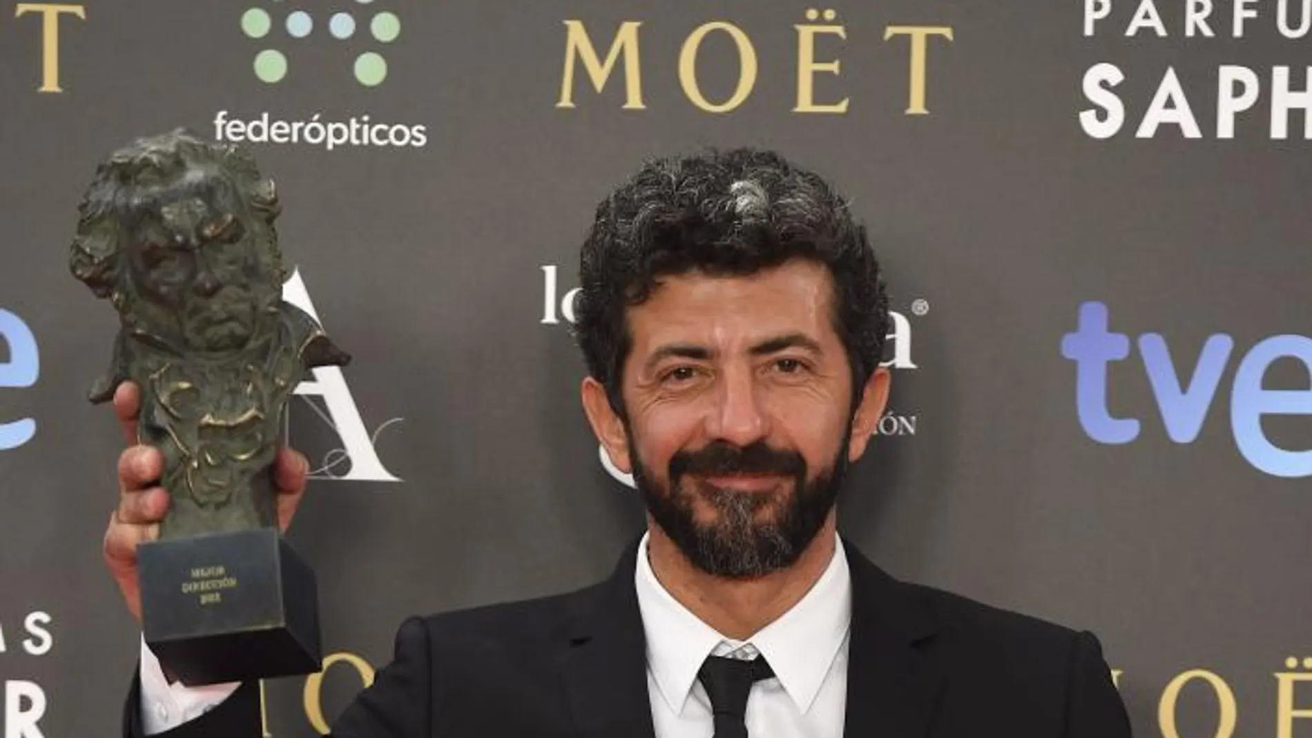 Director Alberto Rodriguez in the press room during the 29th annual Goya Film Awards in Madrid , on Saturday 7th February, 2015en la foto : Goya a la mejor direccion por "La isla minima "