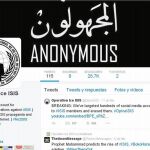 Desde una cuenta de Twitter, los activistas de Anonymous tratan de luchar contra los terroristas del Estado Islámico.
