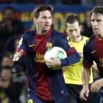 Messi celebra un gol