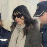 La agente de la Policía Local Raquel Gago a su llegada a la Audiencia Provincial de León