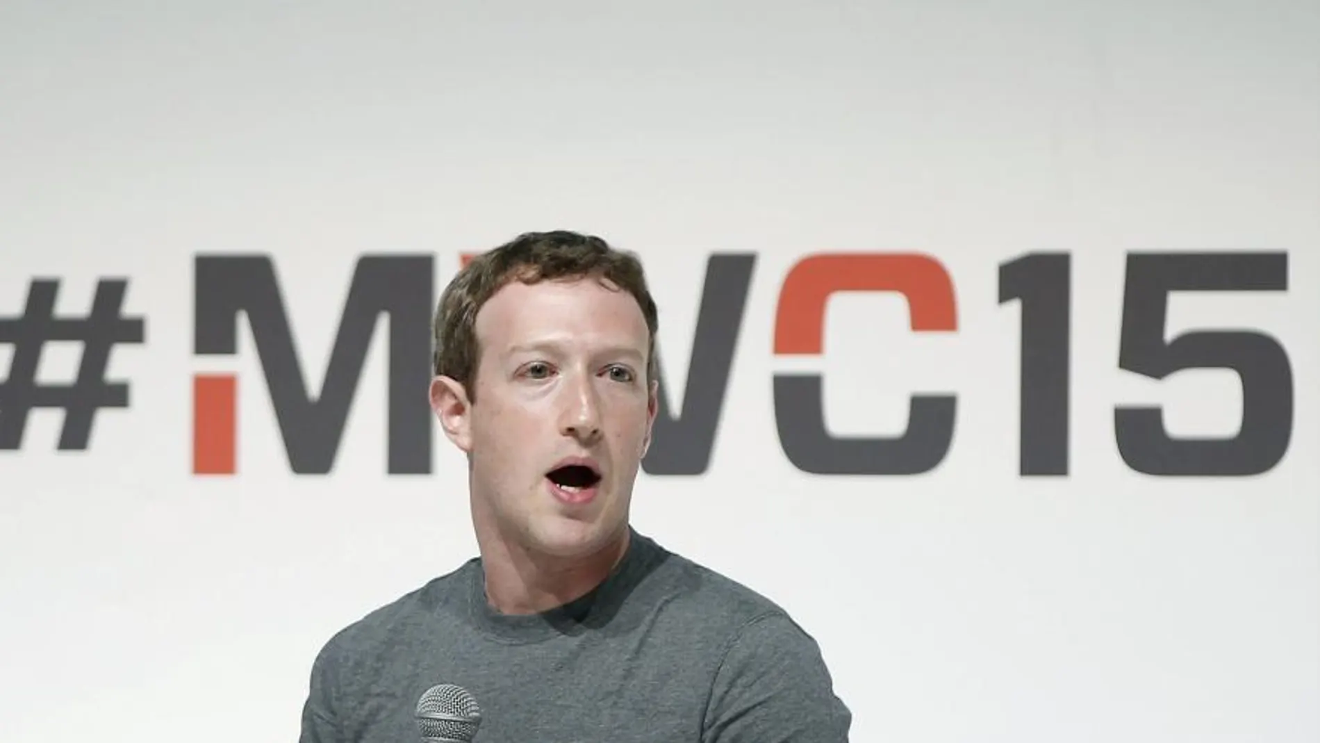 El fundador y consejero delegado de Facebook, Mark Zuckerberg, en Barcelona