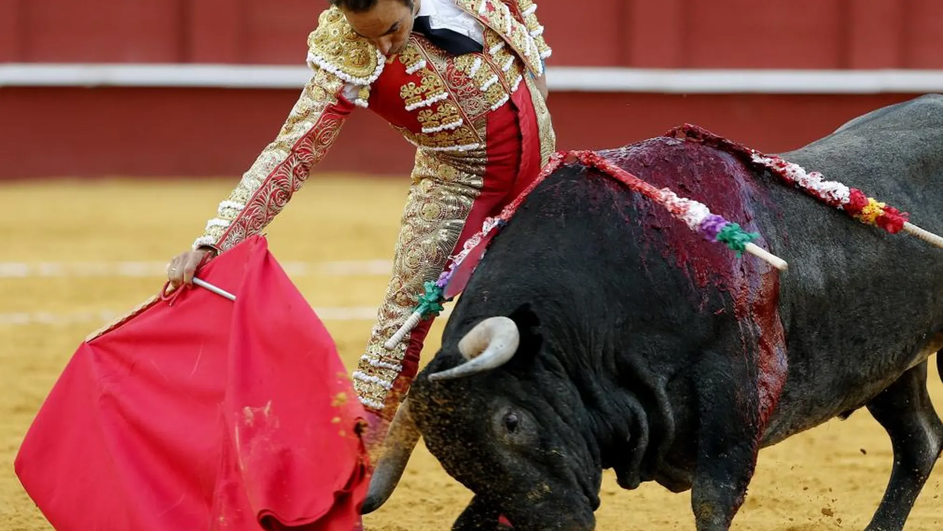 El Cid, ayer, en la plaza de toros de Málaga
