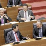 El presidente Fabra en Les Corts Valencianes