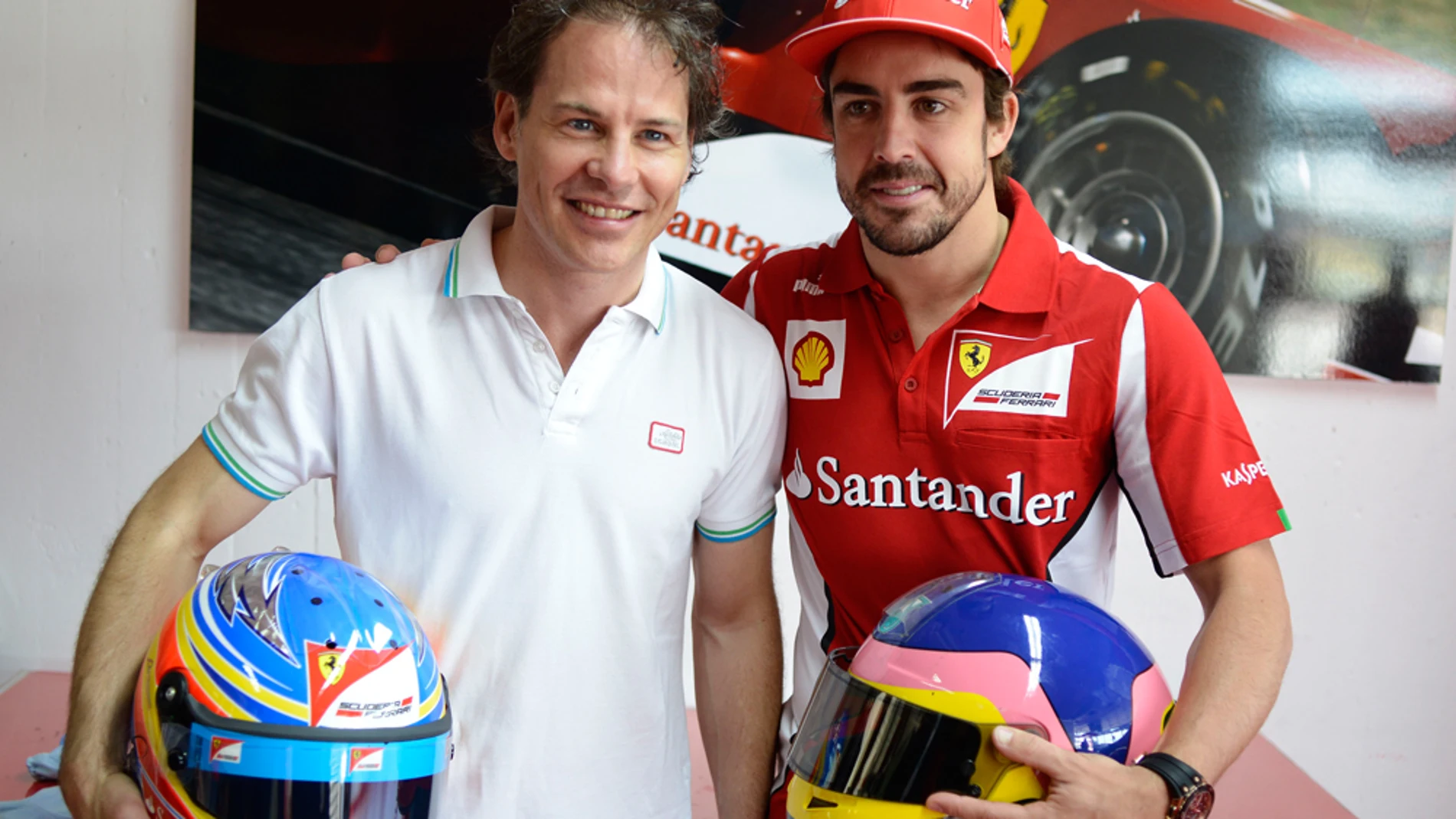 Jacques Villeneuve, junto a Fernando Alonso en 2011