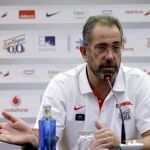 El entrenador de la selección española, Juan Antonio Orenga