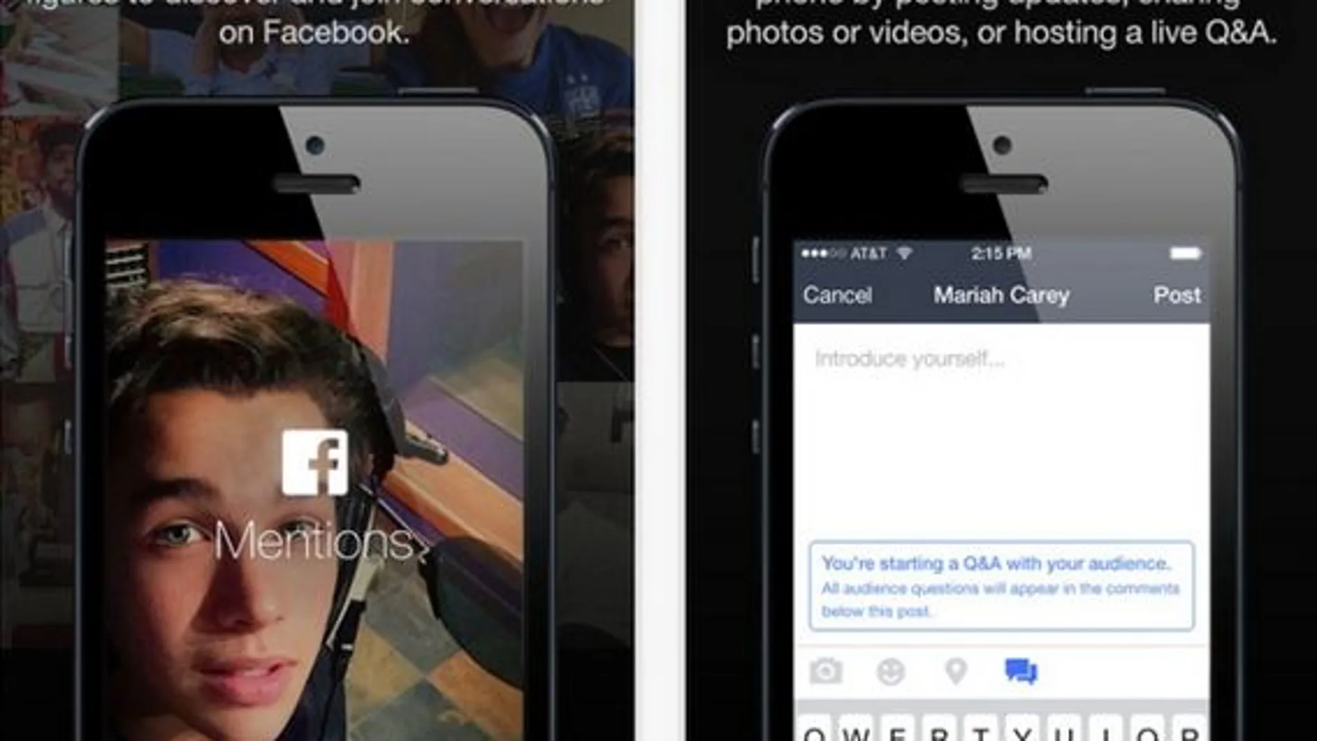 Mentions, una app sólo para famosos