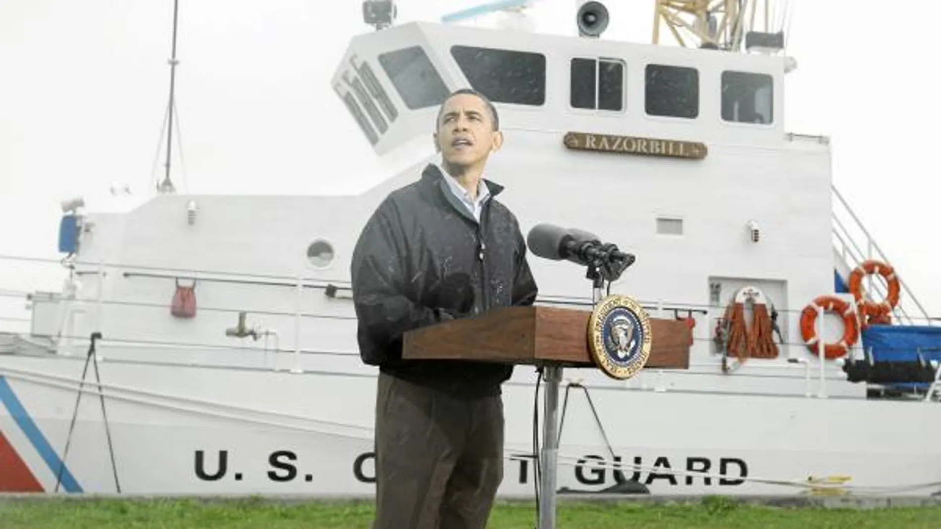 Obama habló ayer en Venice (Luisiana) tras visitar la zona afectada