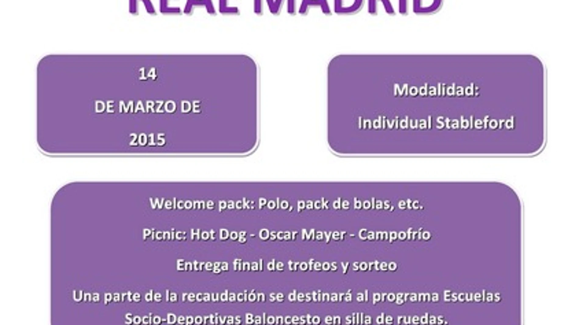 Cartel del torneo