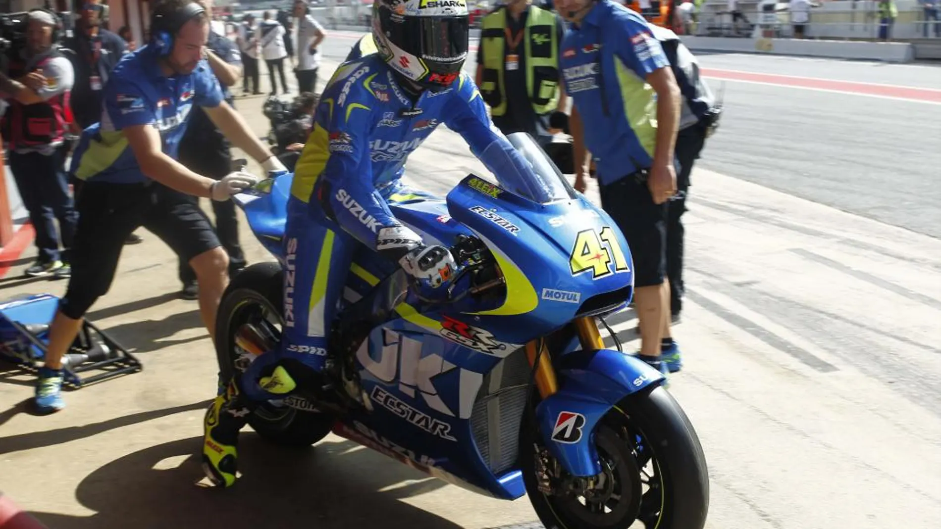 El piloto español de MotoGP, Aleix Espargaró (Suzuky).