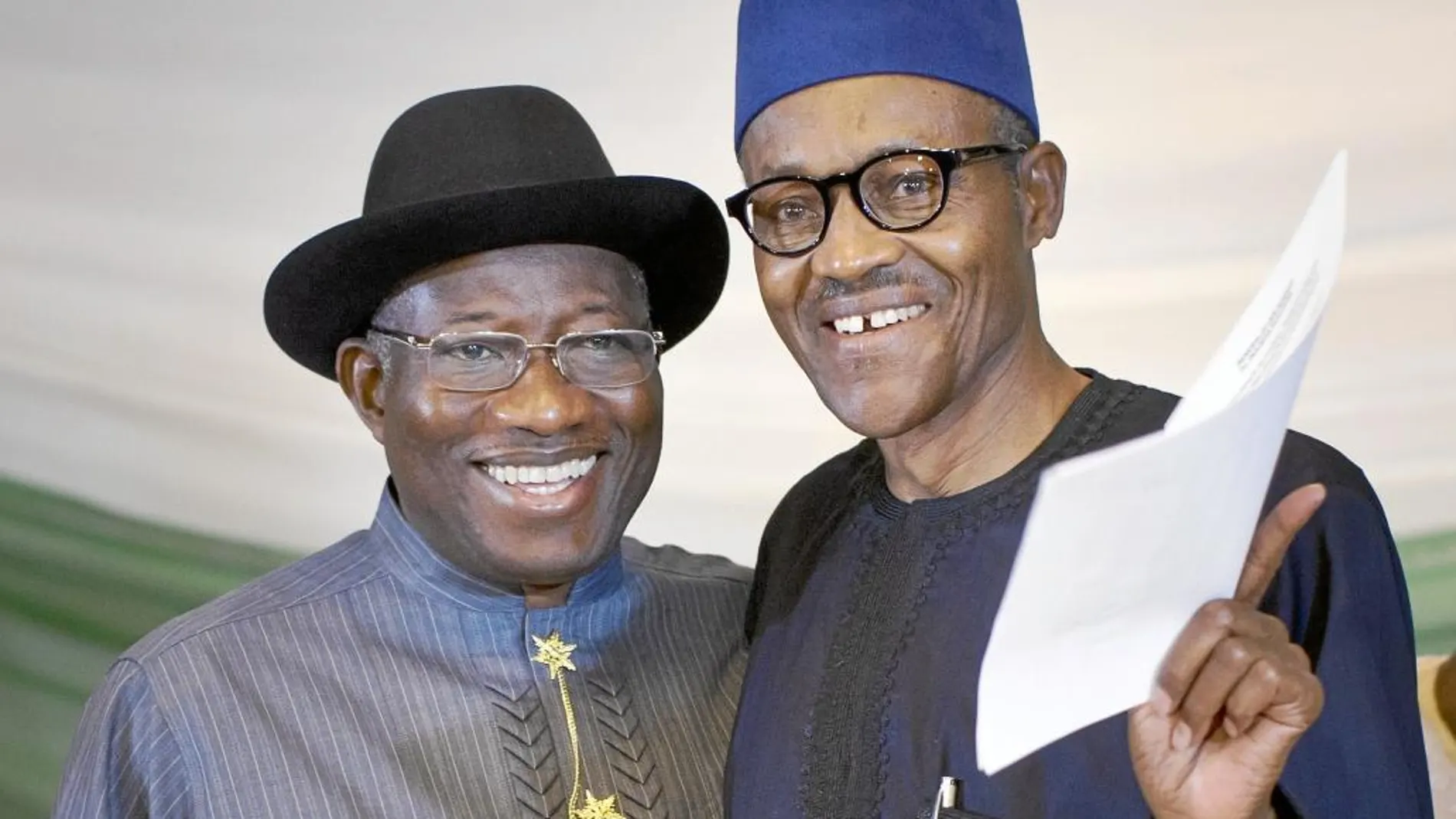 Goodluck Jonathan y Muhamadu Buhari