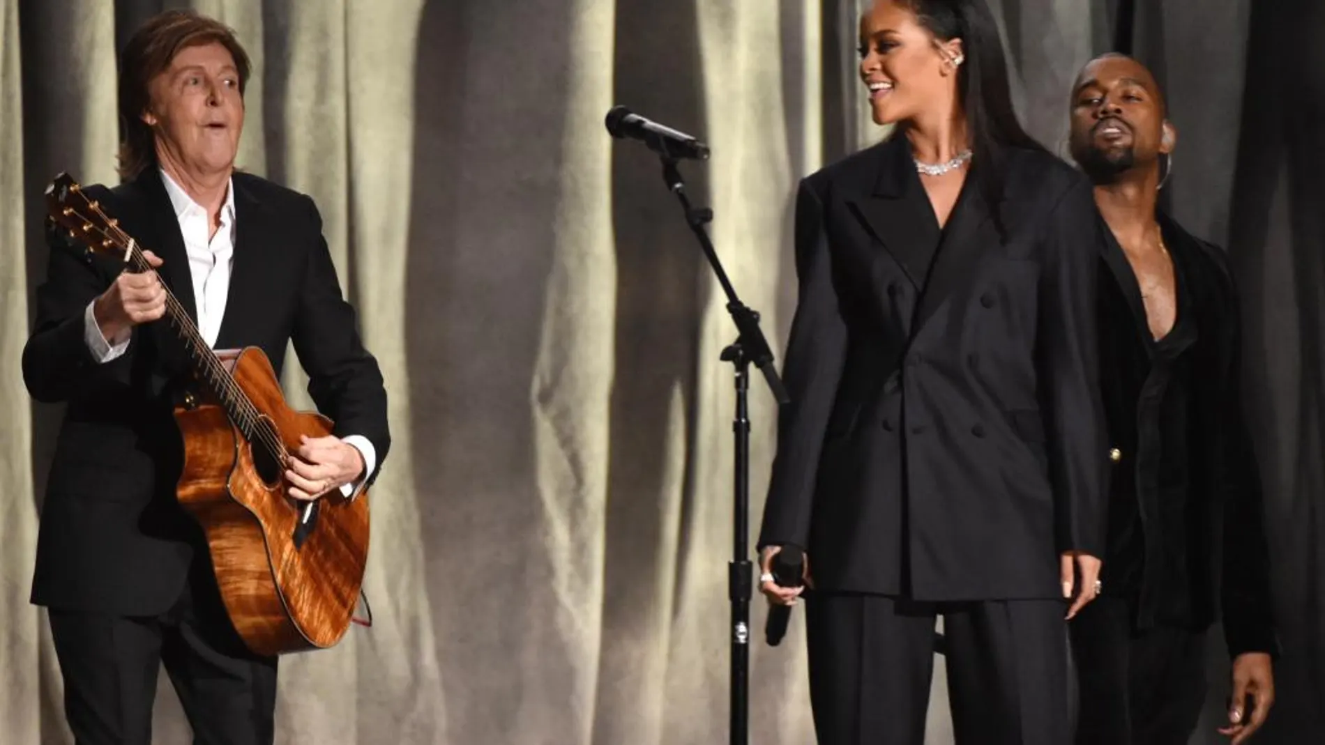 Paul McCartney con Rihanna y Kanye West