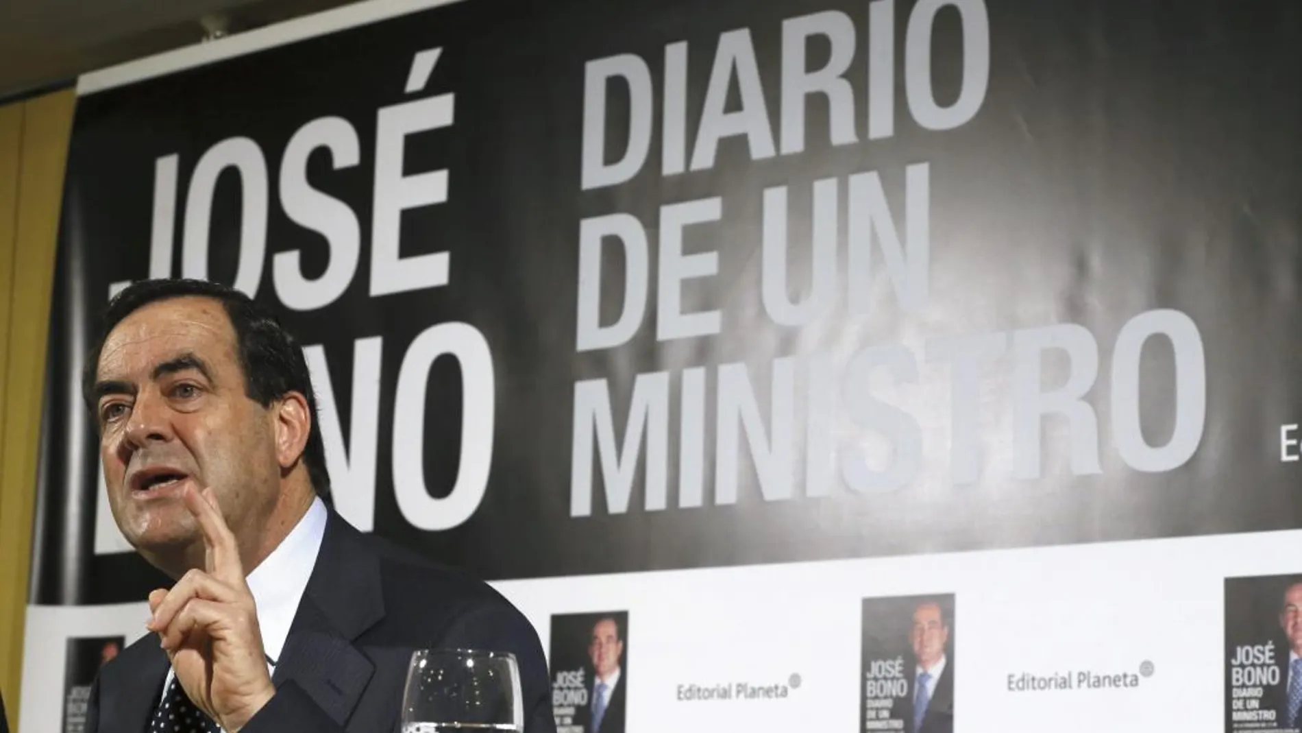 José Bono durante la presentación en Madrid de su libro «Diario de un ministro. De la Tragedia del 11M al desafío independentista catalán»