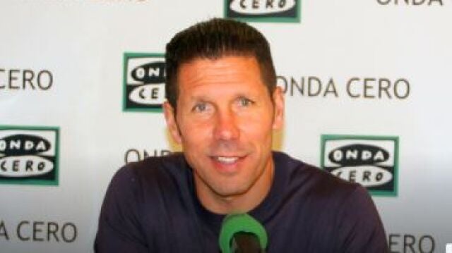 Diego Pablo Simeone, anoche en el programa «Al primer toque»
