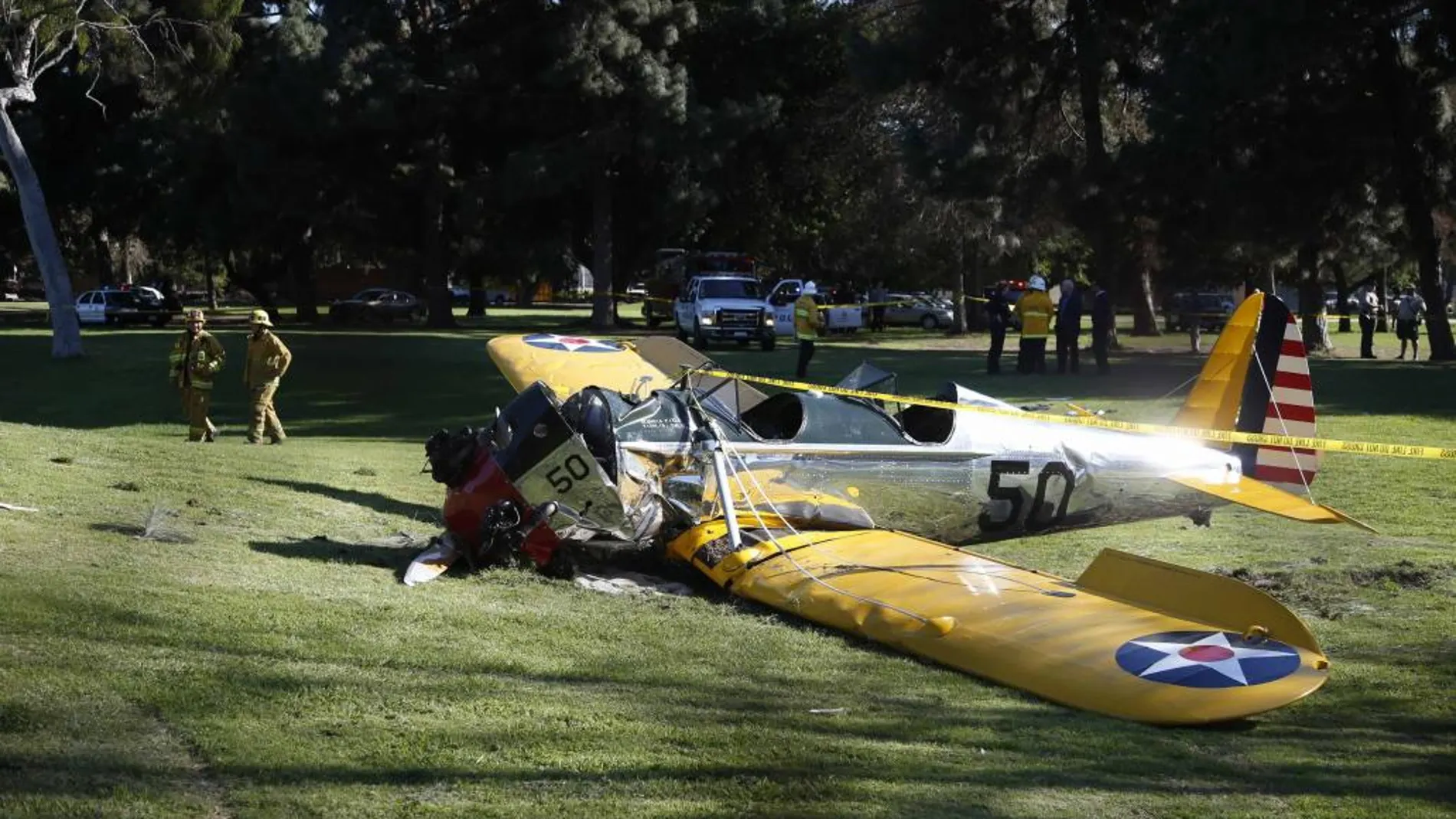 Estado en el que se quedó la avioneta que pilotaba el actor