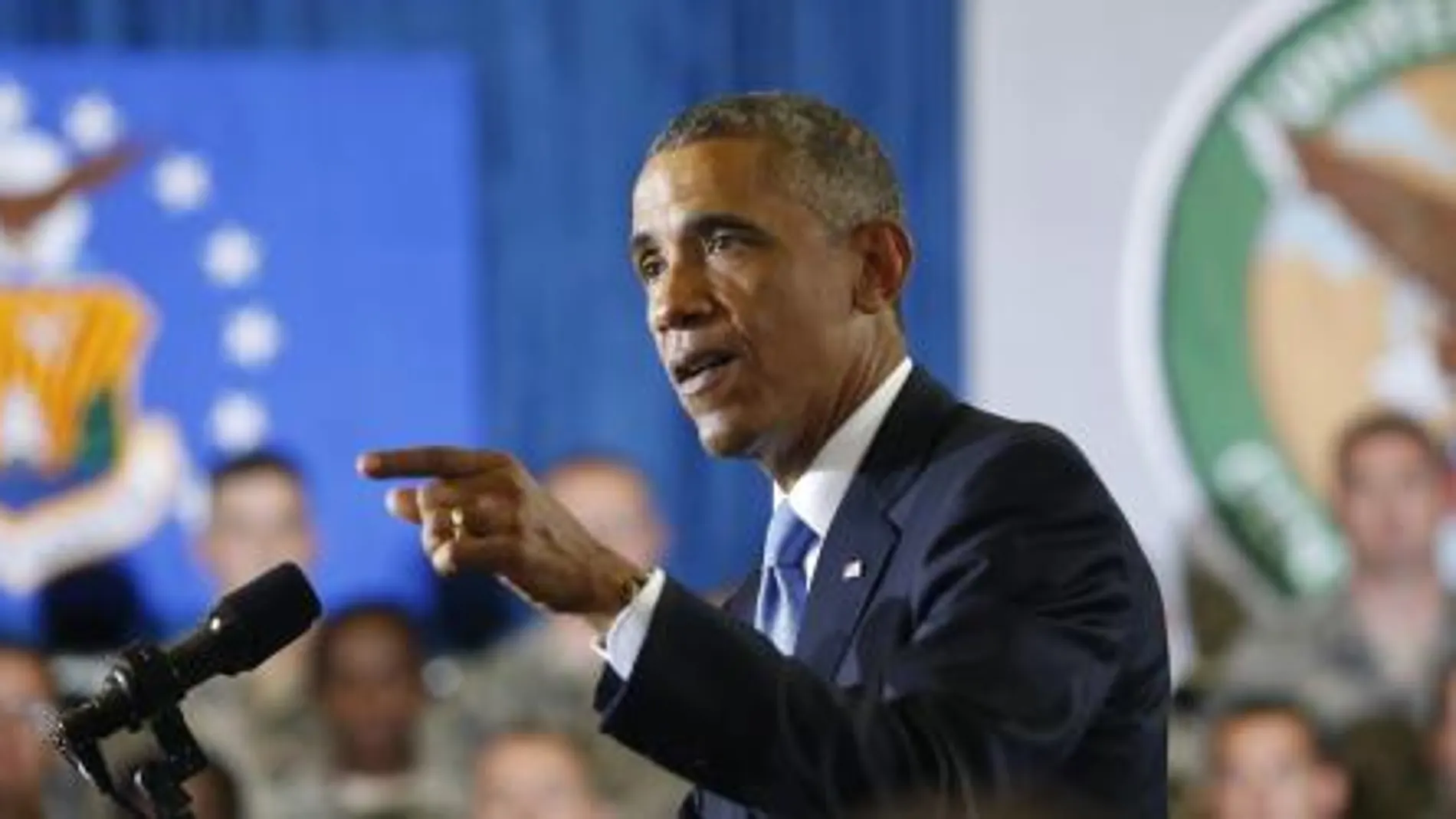 El presidente estadounidense, Barack Obama en la base aérea de MacDill de Tampa, en Florida