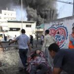 Alrededor de 17 disparos de la artillería impactaron en el mercado público del barrio Shayaía