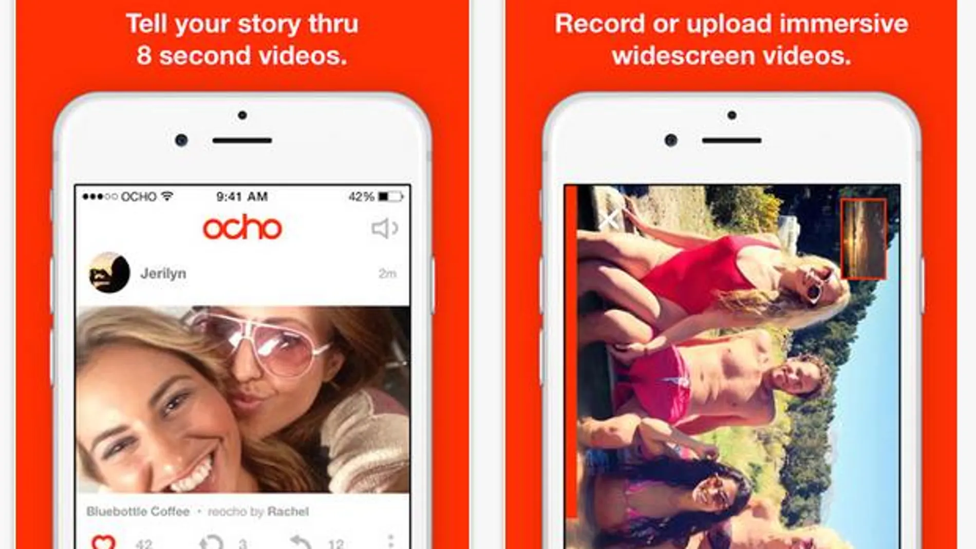«Ocho», una nueva app con la que grabar tus videos