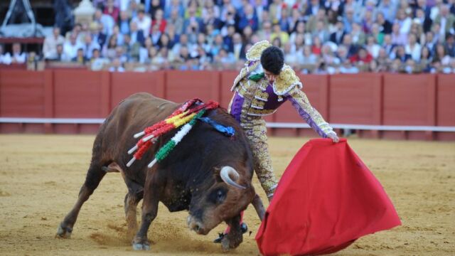 Alejandro Talavante, en la Feria de Abril de 2012