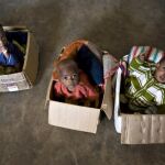 Un orfanato para niños de la guerra en el Congo