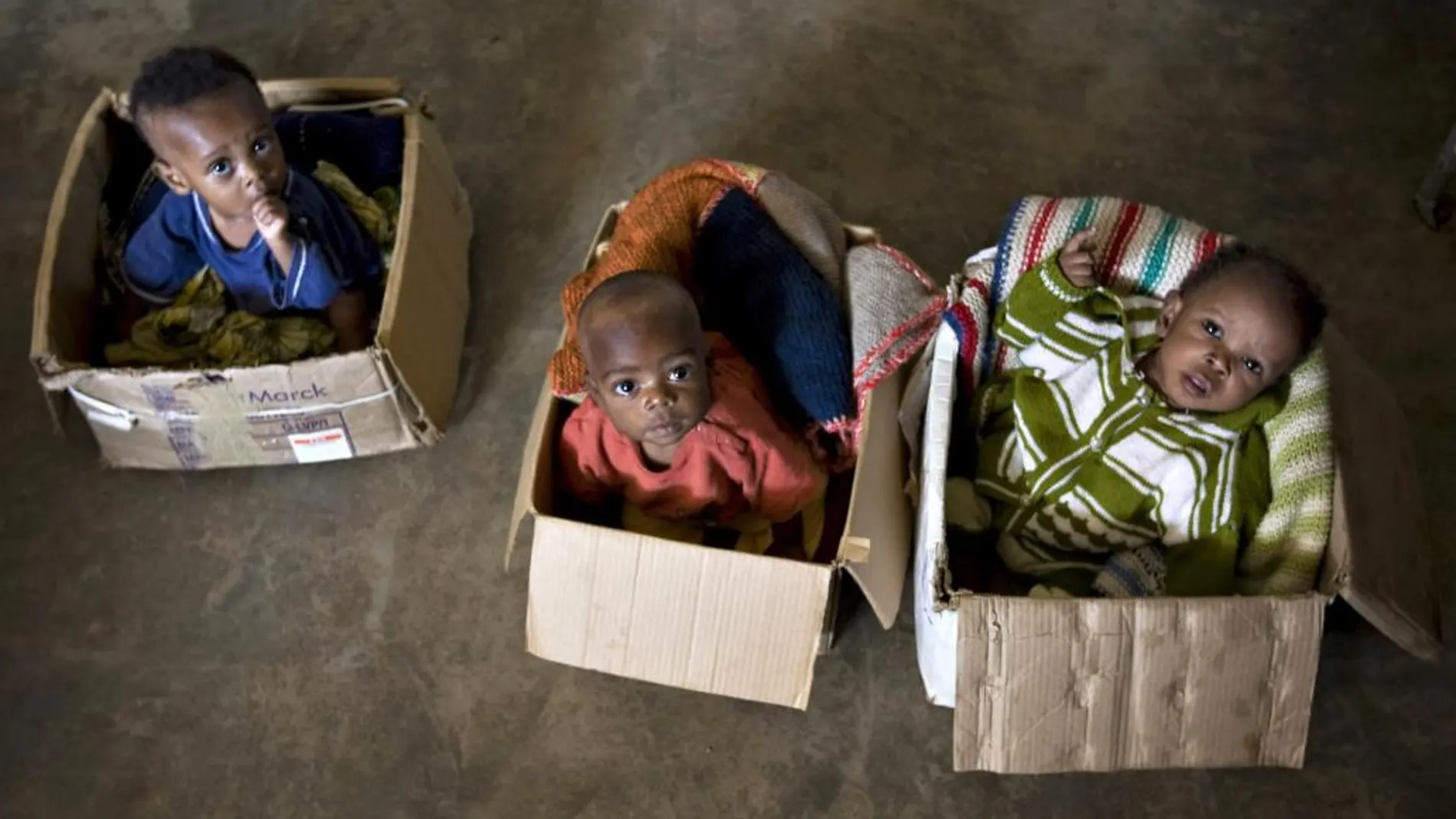 Un orfanato para niños de la guerra en el Congo