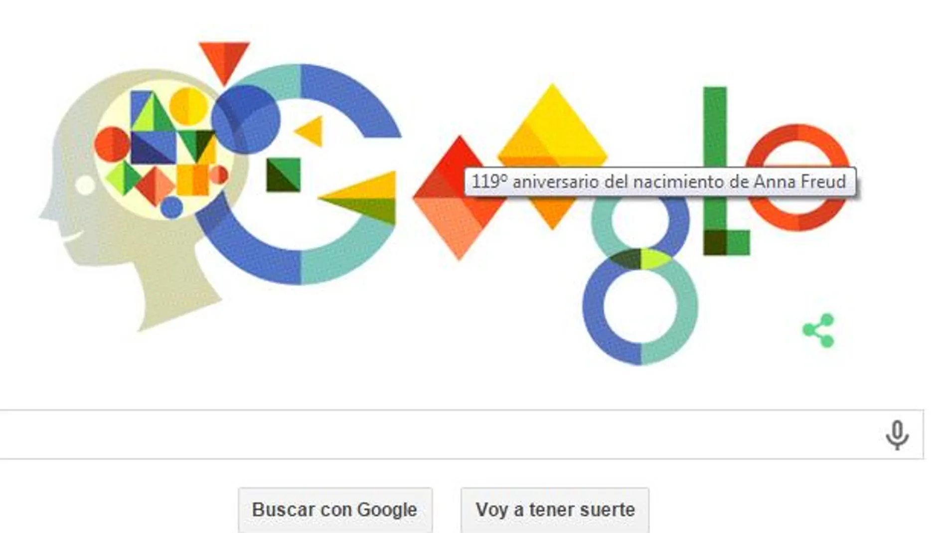La hija de Sigmund Freud, en el doodle de Google