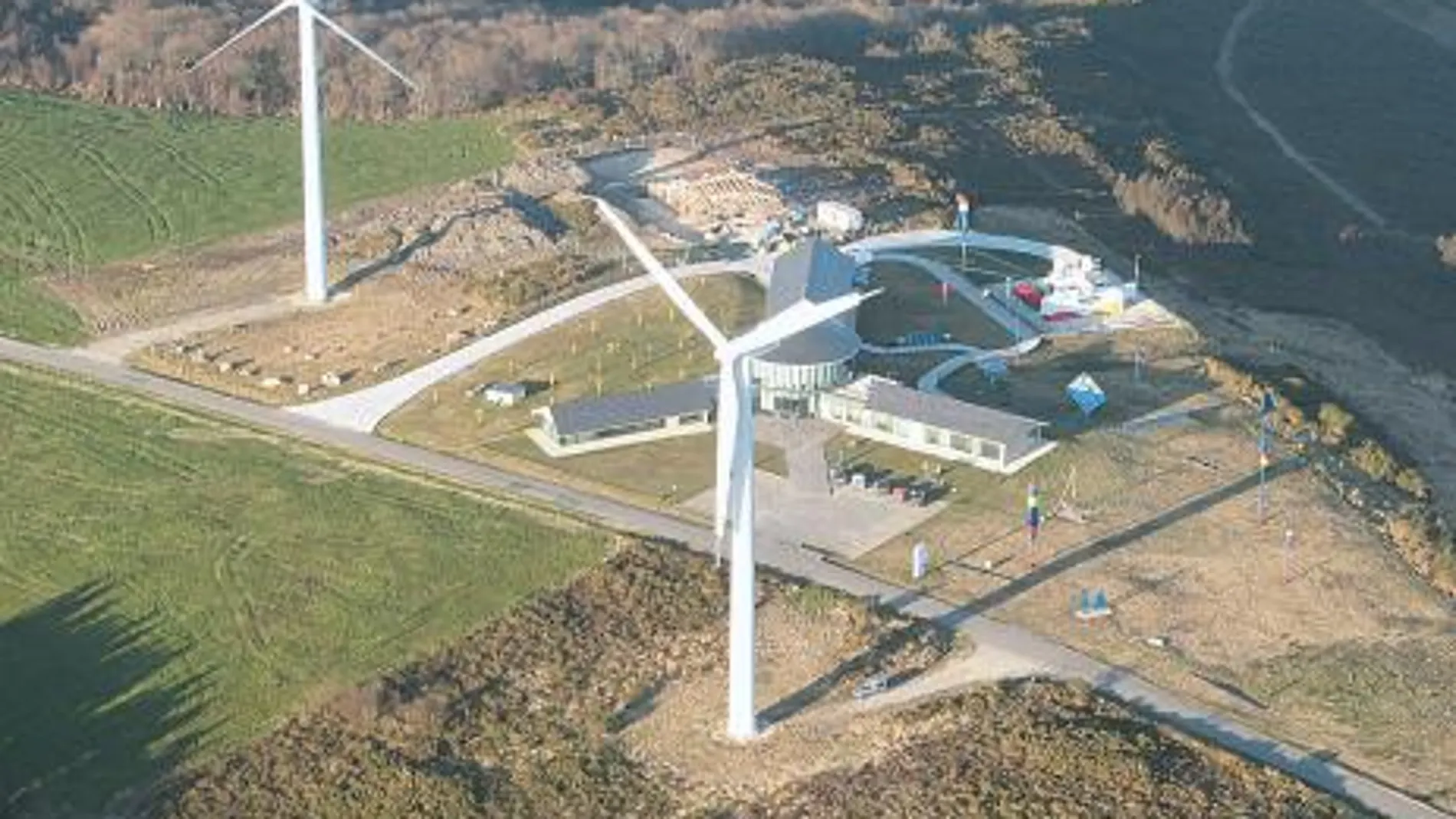 Vista aérea del Parque Experimental de Sotavento, en Galicia