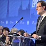 Rajoy, ayer durante una reunión del Grupo Popular Europeo en Toledo