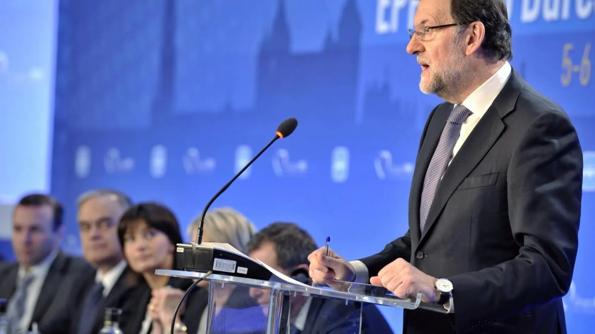 Rajoy, ayer durante una reunión del Grupo Popular Europeo en Toledo