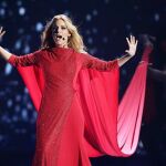 Edurne durante la actuación en Viena