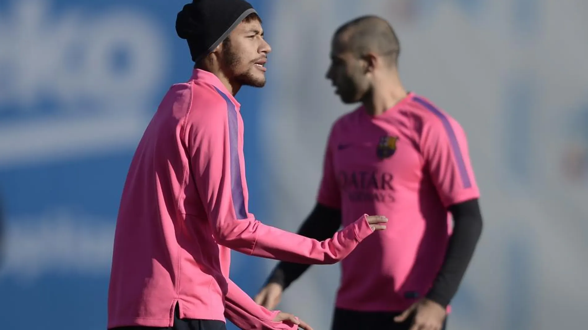El delantero brasileño del FC Barcelona, Neymar Jr,
