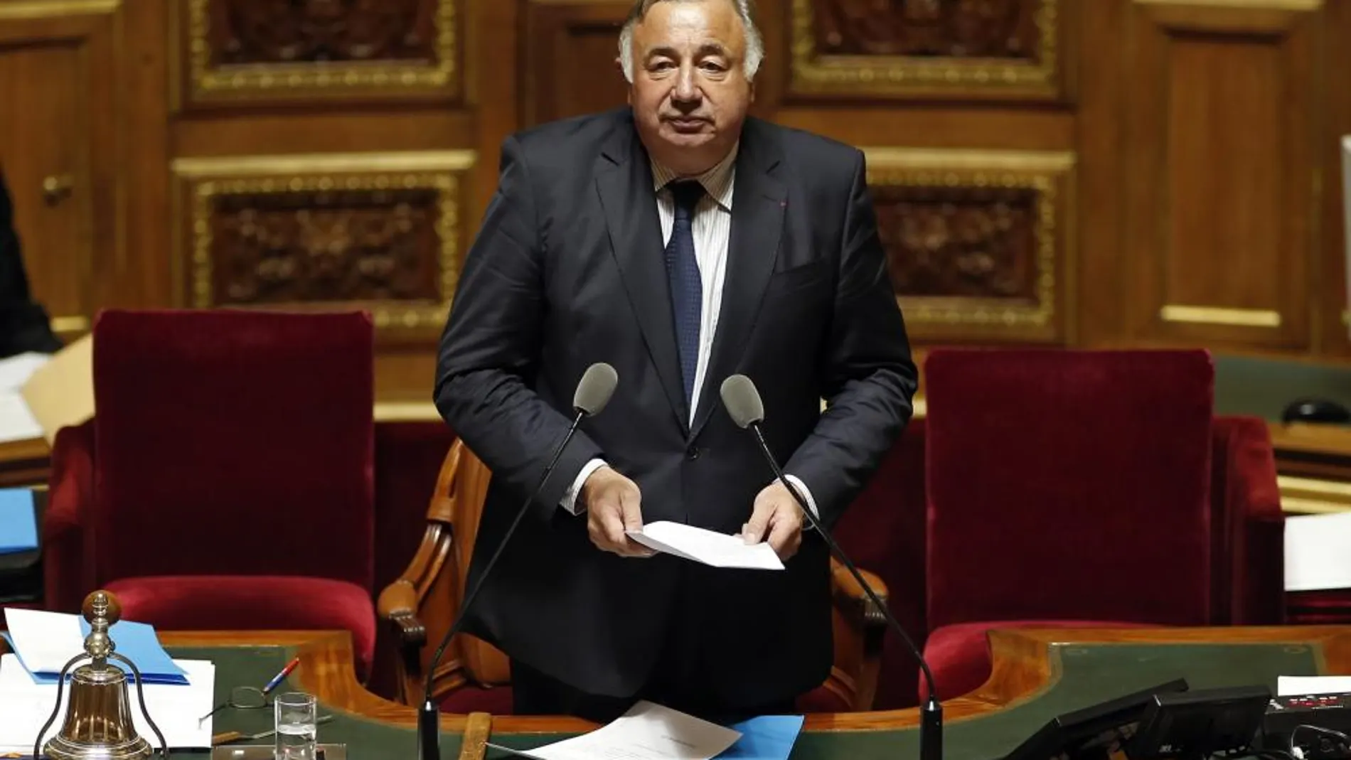 El político conservador Gérard Larcher
