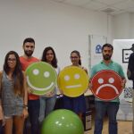 Román Alberca, CEO de digitmedia.es (el primero por la derecha) junto a su equipo.