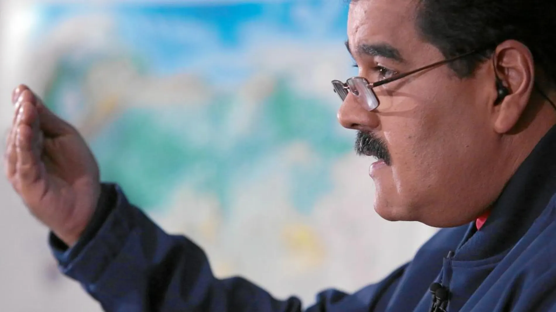 Maduro definió ayer como «un ataque brutal de la ultraderecha mediática del eje Bogotá-Madrid-Miami» la investigación al presidente de la Asamblea Nacional