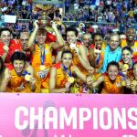La selección femenina de baloncesto, con el título de campeonas de Europa