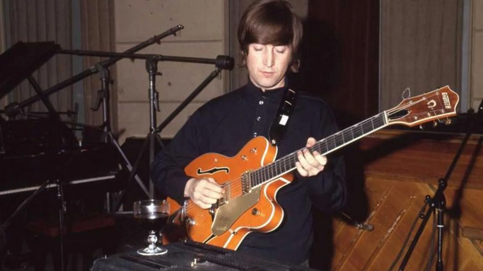 La guitarra Gretsch que usó John Lennon