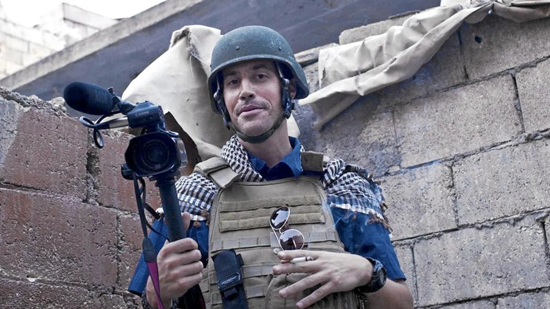 El periodista James Foley en una imagen de 2012 en Alepo, donde cubrió la guerra de Siria