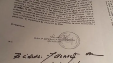 Petro recibe la notificación para la vuelta de los toros a Bogotá