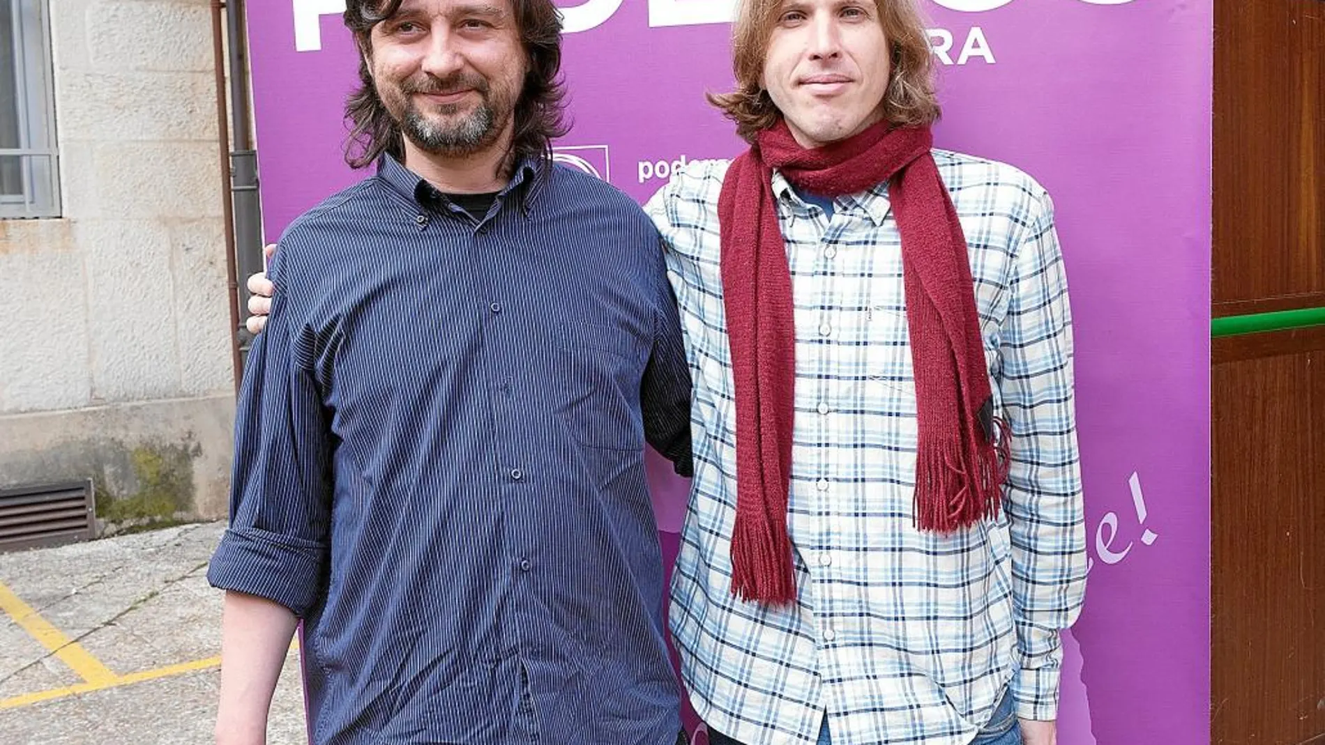 Rafael Mayoral y Pablo Fernández, candidato de Podemos a las autonómicas de Castilla y León