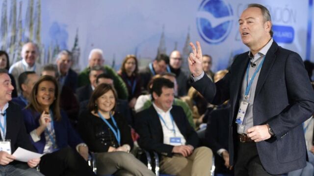 El presidente de la Generalitat Valenciana, Alberto Fabra, en la Convención Nacional del PP