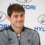 Casillas, en un acto publicitario con Hyundai