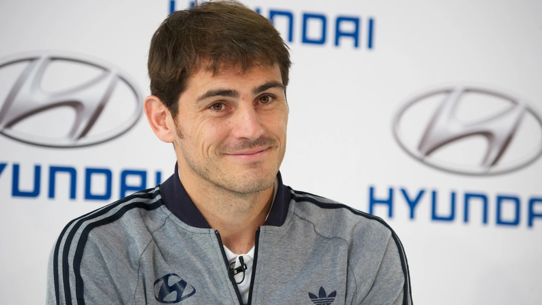 Casillas, en un acto publicitario con Hyundai