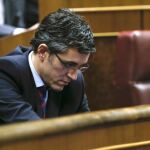 El diputado Eduardo Madina en el Pleno del Congreso