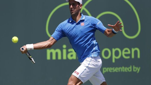 Novak Djokovic durante su partido ante Andy Murray.