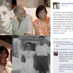 Perfil de facebook de Plácido Domingo en el que comunica el fallecimiento de su hermana