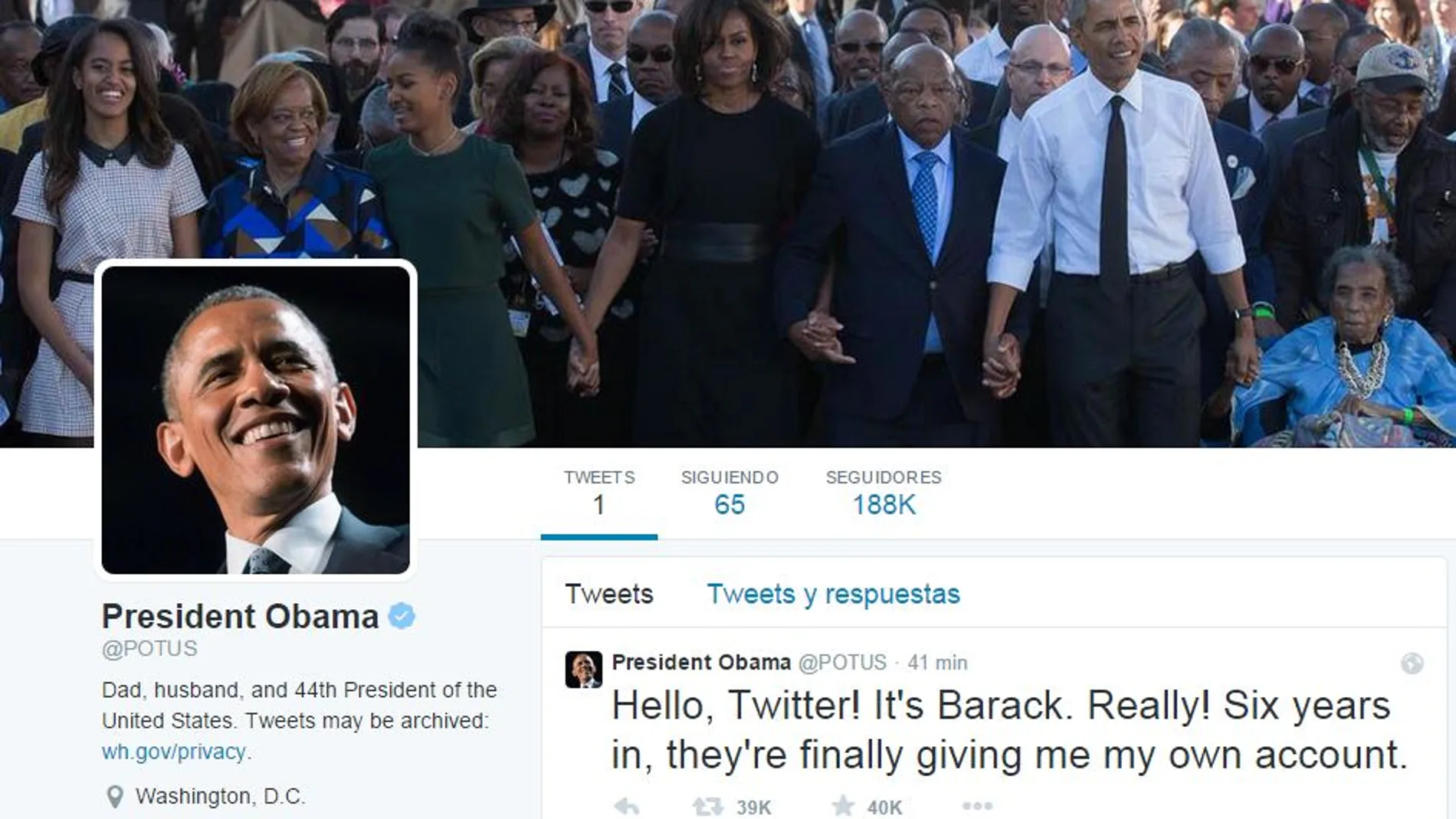Obama estrena nueva cuenta de Twitter que gestiona él mismo