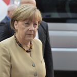 La canciller alemana, Angela Merkel, a su llegada a la segunda jornada de la cumbre UE-Celac en Bruselas (Bélgica) hoy